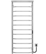 Электрический полотенцесушитель Deffi Трапеция с полкой П12 500х1300 правое подключение JD03 хром C.TP.130.50.12.E.C.R.1