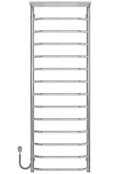 Электрический полотенцесушитель Deffi Трапеция с полкой П15 500х1500 левое подключение хром C.TP.150.50.15.E.C.L.5