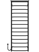 Электрический полотенцесушитель Deffi Трапеция с полкой П15 500х1500 левое подключение черный C.TP.150.50.15.E.B.L.5