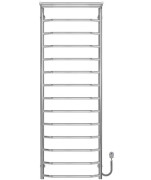 Электрический полотенцесушитель Deffi Трапеция с полкой П15 500х1500 правое подключение хром C.TP.150.50.15.E.C.R.5