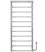 Электрический полотенцесушитель Deffi Трапеция с полкой П11 500х1200 правое подключение хром C.TP.120.50.11.E.C.R.5