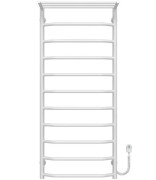 Электрический полотенцесушитель Deffi Трапеция с полкой П11 500х1200 правое подключение белый C.TP.120.50.11.E.W.R.5