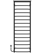 Электрический полотенцесушитель Deffi Трапеция с полкой П15 500х1600 левое подключение черный C.TP.160.50.15.E.B.L.5