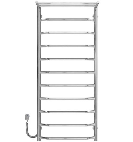 Электрический полотенцесушитель Deffi Трапеция с полкой П11 500х1200 левое подключение хром C.TP.120.50.11.E.C.L.5