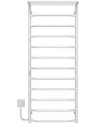Электрический полотенцесушитель Deffi Трапеция с полкой П12 500х1300 левое подключение WD03 белый C.TP.130.50.12.E.W.L.3