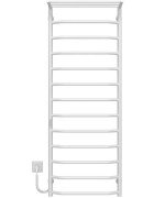 Электрический полотенцесушитель Deffi Трапеция с полкой П13 500х1400 левое подключение WD03 белый C.TP.140.50.13.E.W.L.3