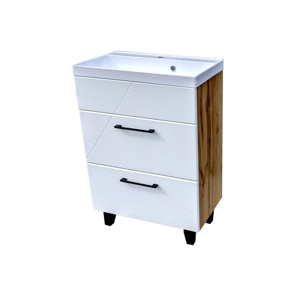 Тумба под раковину Vivia Велла Ш2 60х33 см комбинируется с раковиной Idea 60 МДФ/ДСП эко А0054120