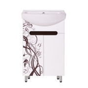 Тумба под раковину Vivia Палитра Д2 55х30,8 см комбинируется с раковинами Церсания/Изео 55 МДФ/ДСП лиана венге А0025433