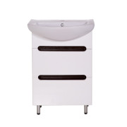 Тумба под раковину Vivia Палитра Ш2 60х34 см комбинируется с раковиной Церсания 60 МДФ/ДСП белый А0053382