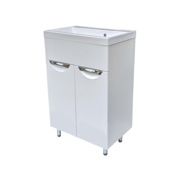 Тумба під раковину Vivia Соната Д2 55х33 см комбінується з раковиною Idea 55 МДФ/ДСП білий А0054115