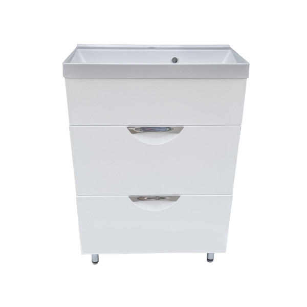 Тумба под раковину Vivia Соната Ш2 60х33 см комбинируется с раковиной Idea 60 МДФ/ДСП белый А0054114