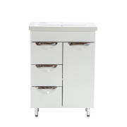 Тумба под раковину Vivia Соната Д1Ш3 60х33 см комбинируется с раковиной Комо 60 МДФ/ДСП белый А0021313