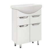 Тумба под раковину Vivia Соната Д2Ш2 60х34 см комбинируется с раковиной Церсания 60 МДФ/ДСП белый А0025399