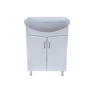 Тумба под раковину Vivia Алекса Д2 60х29 см комбинируется с раковиной Церсания 60 МДФ/ДСП белый А0053376