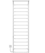 Электрический полотенцесушитель Deffi Трапеция с полкой П16 500х1700 левое подключение WD03 белый C.TP.170.50.16.E.W.L.3