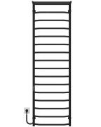 Электрический полотенцесушитель Deffi Трапеция с полкой П16 500х1700 левое подключение JD03 черный C.TP.170.50.16.E.B.L.1