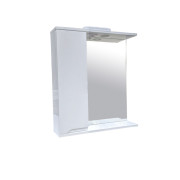 Шафка для ванної Vivia Соло 80 L з дзеркалом 80х18 см ліва з підсвічуванням МДФ/ДСП біла А0049070