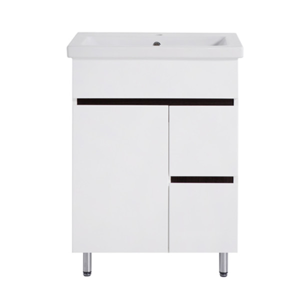 Тумба під раковину Vivia Амалія Д1Ш2 60х43 см комбінується з раковиною Комо 60 МДФ/ДСП білий А0033280