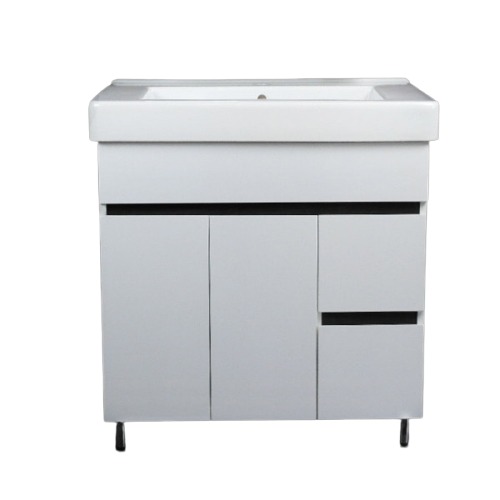 Тумба под раковину Vivia Амалия Д2Ш2 80х45 см комбинируется с раковиной Комо 80 МДФ/ДСП белый А0033284