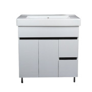 Тумба под раковину Vivia Амалия Д2Ш2 80х45 см комбинируется с раковиной Комо 80 МДФ/ДСП белый А0033284