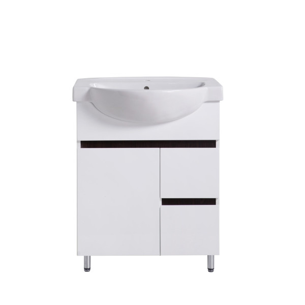 Тумба под раковину Vivia Амалия Д1Ш2 65х32 см комбинируется с раковиной Акцент 65 МДФ/ДСП белый А0033282