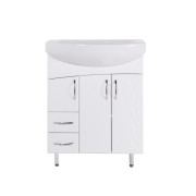 Тумба під раковину Vivia Юджин Д2Ш2 70х31 см комбінується з раковиною Лотос 70 МДФ/ДСП білий А0020173
