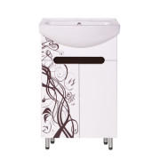 Тумба під раковину Vivia Палітра Д2 55х30,8 см комбінується з раковинами Церсанія/Ізео 55 МДФ/ДСП ліана венге А0025433