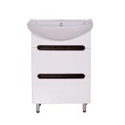 Тумба под раковину Vivia Палитра Ш2 60х34 см комбинируется с раковиной Церсания 60 МДФ/ДСП белый А0053382