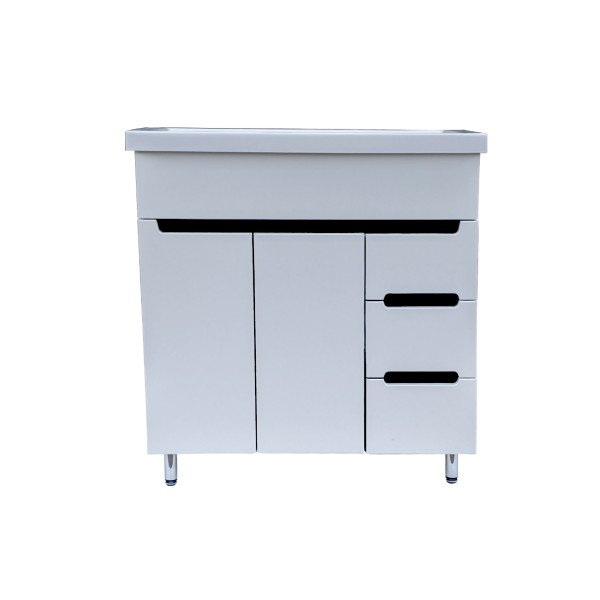 Тумба під раковину Vivia Палітра Д2Ш3 80х42 см комбінується з раковиною Комо 80/К 80 МДФ/ДСП білий А0053383