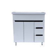 Тумба под раковину Vivia Палитра Д2Ш3 80х42 см комбинируется с раковиной Комо 80/К 80 МДФ/ДСП белый А0053383