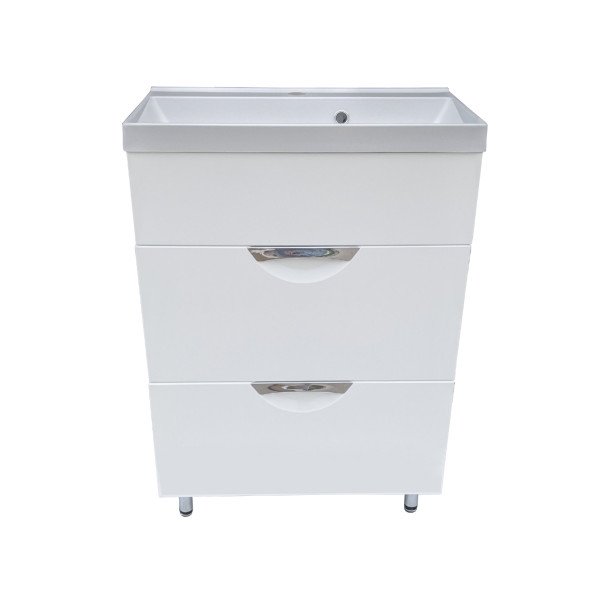 Тумба під раковину Vivia Соната Ш2 60х33 см комбінується з раковиною Idea 60 МДФ/ДСП білий А0054114