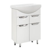 Тумба под раковину Vivia Соната Д2Ш2 60х34 см комбинируется с раковиной Церсания 60 МДФ/ДСП белый А0025399