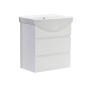 Тумба под раковину Vivia Соло Ш2 55х31 см комбинируется с раковиной Церсания 55 МДФ/ДСП белый А0050442