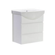 Тумба під раковину Vivia Соло Ш2 55х31 см комбінується з раковиною Церсанія 55 МДФ/ДСП білий А0050442
