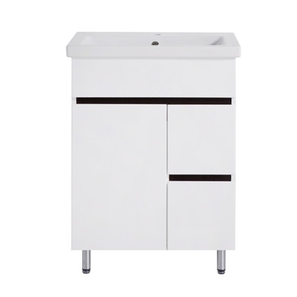 Тумба под раковину Vivia Амалия Д1Ш2 60х43 см комбинируется с раковиной Комо 60 МДФ/ДСП белый А0033280