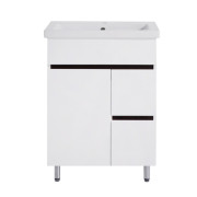 Тумба под раковину Vivia Амалия Д1Ш2 60х43 см комбинируется с раковиной Комо 60 МДФ/ДСП белый А0033280