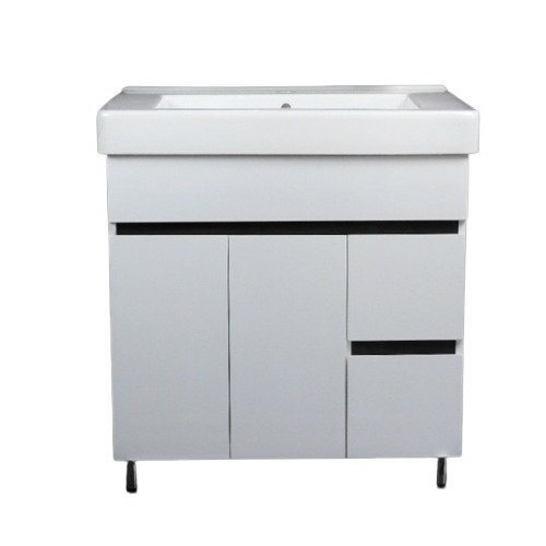 Тумба под раковину Vivia Амалия Д2Ш2 80х45 см комбинируется с раковиной Комо 80 МДФ/ДСП белый А0033284