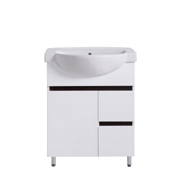 Тумба под раковину Vivia Амалия Д1Ш2 65х32 см комбинируется с раковиной Акцент 65 МДФ/ДСП белый А0033282