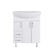 Тумба под раковину Vivia Юджин Д3Ш2 70х31 см комбинируется с раковиной Лотос 70 МДФ/ДСП белый А0020173