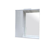Шафка для ванної Vivia Аляска 60 L з дзеркалом 60х18 см ліва з підсвічуванням МДФ/ДСП біла А0045243