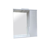 Шафка для ванної Vivia Аляска 65 R з дзеркалом 65х18 см права з підсвічуванням МДФ/ДСП біла А0045245