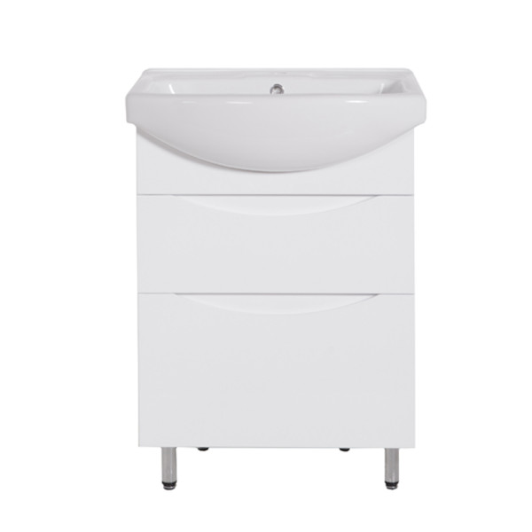 Тумба під раковину Vivia Амалія Ш2 60х33 см комбінується з раковиною Церсанія 60 МДФ/ДСП білий  А0043861