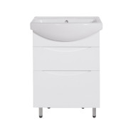 Тумба под раковину Vivia Аляска Ш2 60х33 см комбинируется с раковиной Церсания 60 МДФ/ДСП белый А0043861
