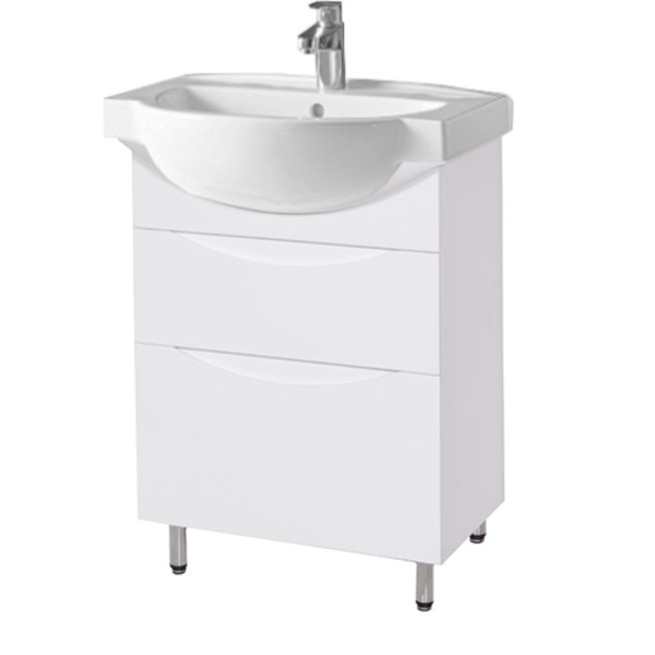 Тумба под раковину Vivia Аляска Ш2 65х42 см комбинируется с раковиной Фрея 65 МДФ/ДСП белый А0053377