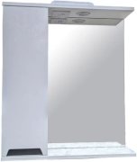 Шафка для ванної Vivia Амалія 70 L з дзеркалом 70х18 см ліва з підсвічуванням МДФ/ДСП біла А0033292