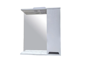 Шафка для ванної Vivia Амалія 50 R з дзеркалом 50х18 см права з підсвічуванням МДФ/ДСП біла А0033287