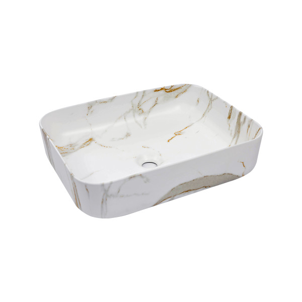 Раковина для ванной Insana Ofay 50х39 см керамика белый/коричневый А0055232