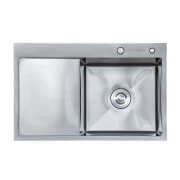 Мойка для кухни Insana Sider R 78х50 см с переливом нержавеющая сталь сатин А0056976
