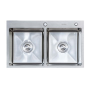 Мойка для кухни Insana Topaz 78х48 см с переливом нержавеющая сталь сатин А0056977