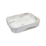 Раковина для ванной Insana Ofay 50х39 см керамика белый/коричневый А0055232